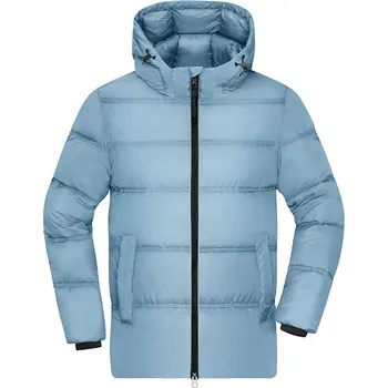 James&Nicholson Pánská zimní bunda Barva: Milky Blue, Velikost: M G_JN1370