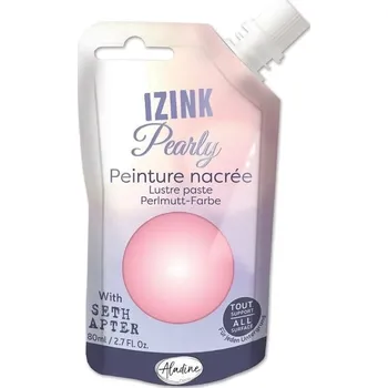 Speciální výtvarná barva Aladine Izink Pearly Efektová barva Pastel Pink 80 ml 1 ks