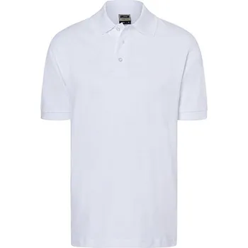 Pánské tričko James&Nicholson Klasické Polo Barva: white, Velikost: L G_JN070