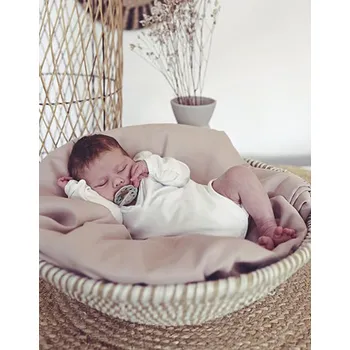 Link Kids Wear Organické kojenecké body s dlouhým rukávem Bailey 02 Barva: Oranžová, Velikost: 74-80 G_X11420