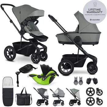 Kočárek EASYWALKER Kočárek kombinovaný Harvey⁵ Agave Green XXL AIR + KIDDY Evoluna i-size 2 + základna