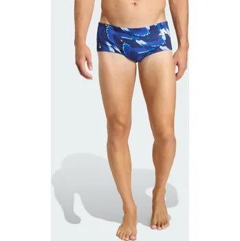 Dámské plavky ADIDAS RIPSTREAM TEAM GRAPHIC SWIM WIDE TRUNKS L MODRÁ