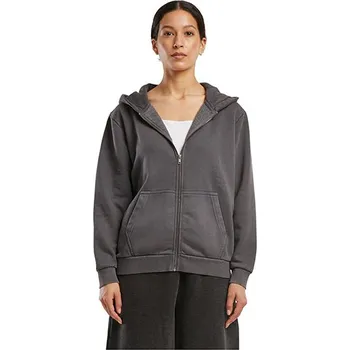 Dámská mikina Build Your Brand Dámská Vintage Heavy Zip mikina s kapucí Barva: Magnet, Velikost: 5XL G_BY299