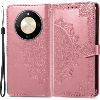 Pouzdro na mobilní telefon Flipové Pouzdro Erbord pro Honor Magic6 Lite růžové