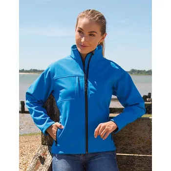 Pánská softshellová bunda Result Dámská recyklovaná 3vrstvá softshellová bunda Barva: Černá, Velikost: XXL G_RT121F