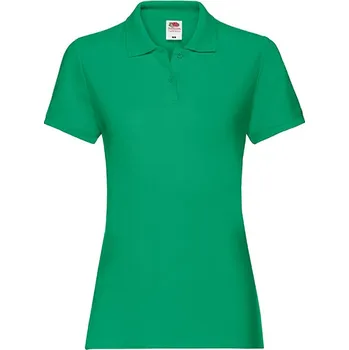 Fruit of the Loom Dámské Premium Polo Barva: kelly green, Velikost: XXL G_F520