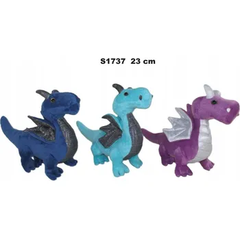 plyšák Plyšová Hračka Drak Dinosaurus 3 barvy - 23 cm
