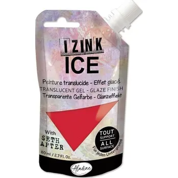 Výtvarná barva Aladine Izink Ice Efektová barva Grenadine Red 80 ml 1 ks