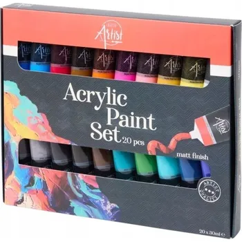 Vodová barva Akrylové barvy Artist vícebarevné 20 ks 30 ml