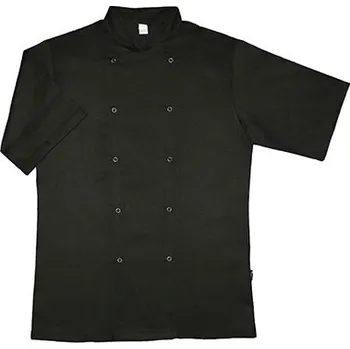 Gastro oděv Dennys London Chef bunda s krátkým rukávem Barva: black, Velikost: 4XL G_DL901