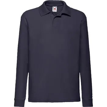 Fruit of the Loom Dětské polo s dlouhým rukávem 65/35 Barva: Deep Navy, Velikost: 116 G_F504K