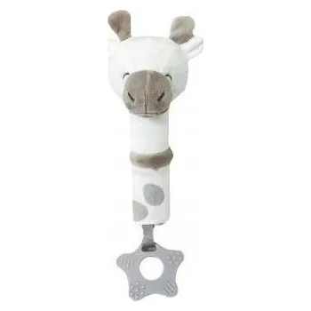 Zvuková Hračka žirafa 17cm Dárek pro miminka senzorická hračka