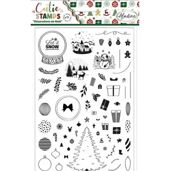 Hračka Aladine 03974 Sada razítek Vánoční ozdoby 71 ks