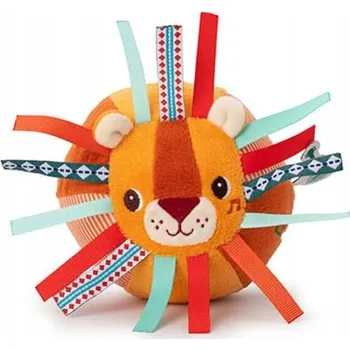 Hračka pro nejmenší LILLIPUTIENS: míček se zvonečkem a výstupky Lev Jack