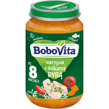 Dětská výživa Příkrm Bobovita od 8. měsíce 190 g ryba, rýže, zelenina
