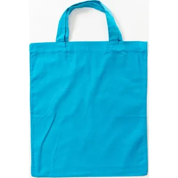 Nákupní taška Jiale Bavlněná taška Barevná krátká ucha Barva: Light Blue (ca. Pantone 306U-HKS 47), Velikost: approx. 38 x 42 cm G_XT002