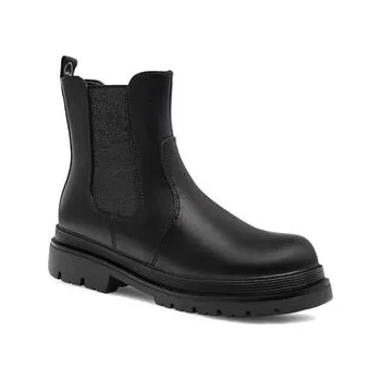 Dámské kozačky Nelli Blu Polokozačky CS6171-03 Černá 33