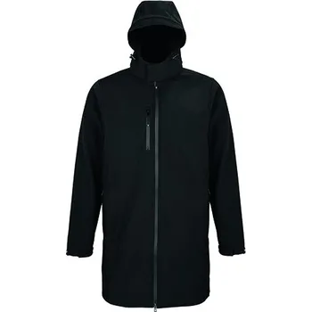 Pánská casual bunda NEOBLU Pánský dlouhý softshellový kabát Achille Barva: deep black, Velikost: L G_NB3793