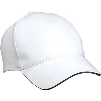 Kšiltovka myrtle beach 5 Panelový sendvičový uzávěr Barva: white, Velikost: One Size G_MB035