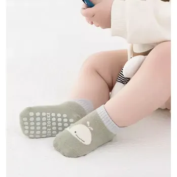 Dámské ponožky Protiskluzové ponožky - KHAKI - VELRYBA (12-36 m) M (Značka: ROYGCBP)