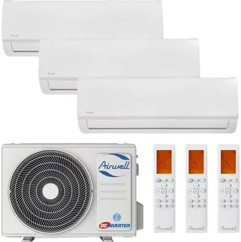 Klimatizace Airwell Aura multisplit 3x1 (3x 2,64 kW) včetně montáže