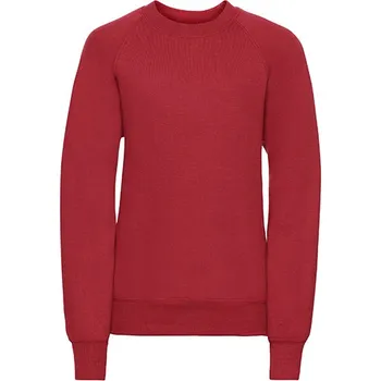 Chlapecká mikina Russell Klasická dětská mikina Barva: Bright Red, Velikost: 152 (XXL) G_Z762K