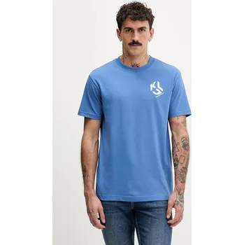 Tričko Karl Lagerfeld Jeans pánské, černá barva, s potiskem, A2M17072 54X, vel. XS