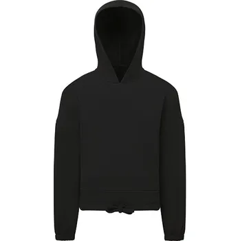 Chlapecká mikina TriDri® Dětská recyklovaná oříznutá oversize mikina s kapucí Barva: black, Velikost: 7/8 G_TR85B