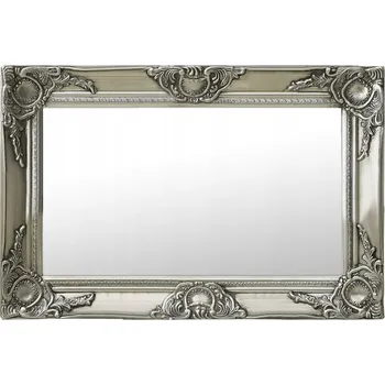Zrcadlo Zrcadlo v barokním stylu, 60 x 40 cm, stříbrné