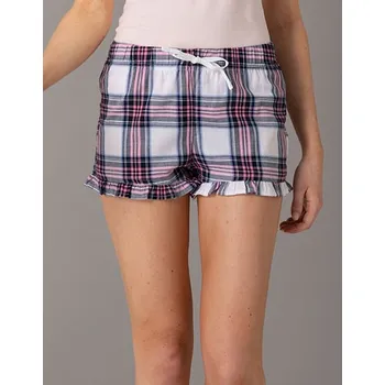 Dámské kraťasy SF Women Dámské kraťasy Tartan Frill Lounge Barva: Červená, Velikost: XL G_SF82
