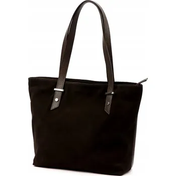 Kabelka Vera Pelle shopper kabelka z pravé kůže hnědá