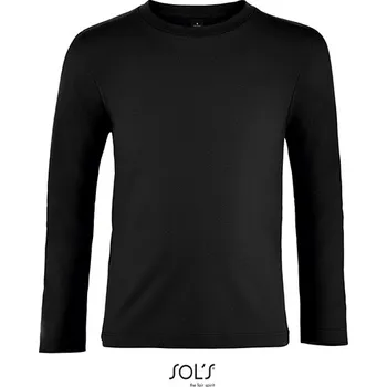 Chlapecké tričko SOL´S Dětské imperiální tričko s dlouhým rukávem Barva: deep black, Velikost: 8 Years (118/128) G_L02947