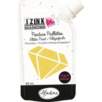 Speciální výtvarná barva Aladine Izink Diamantová barva Yellow 80 ml 1 ks