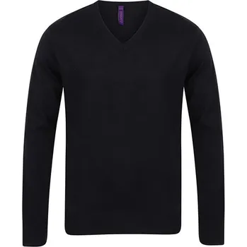 Pánský svetr Henbury Pánský lehký svetr s výstřihem do V Barva: black, Velikost: S G_W720