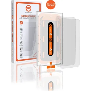 Ochranné sklo pro iPhone 14 Pro Max Mobile Origin Screen Guard s aplikátorem - 2 ks