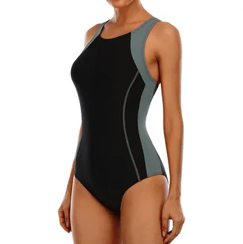 Dámské plavky ATTRACO Sportovní plavky Push Up MONOKINI MAJTKI vel. S ŠEDÉ