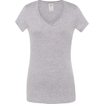 Dámská móda JHK Dámské výstřih do V Sicilia Barva: Ash Melange, Velikost: XL G_JHK271