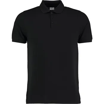 Pánské tričko Kustom Kit Slim Fit Heavy Weight Klassic Superwash® 60° Polo Barva: black, Velikost: M G_K408