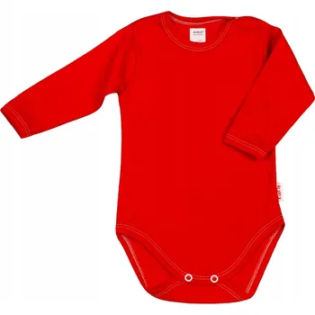 Kojenecký body BODY hladké ČERVENÉ 100% Bavlna vel. 62 KLEKLE