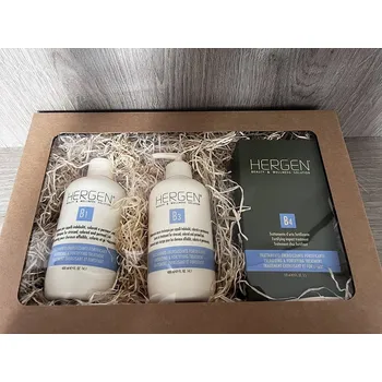 Kosmetická sada Bes Hergen Blue Line dárková sada (B1 + B3 + B4) – kompletní péče pro oslabené vlasy | Lvhair.cz