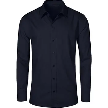 Promodoro Pánská popelínová košile s dlouhým rukávem Barva: navy, Velikost: 3XL G_E6310