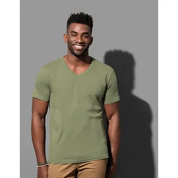 Pánské tričko Stedman® Ben V-výstřih Barva: Bílá, Velikost: L G_S9010