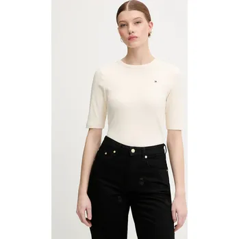 Pánské tričko Tričko Tommy Hilfiger WW0WW47308 béžová 01A, vel. M