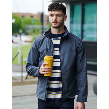 Pánská softshellová bunda Regatta Professional Softshellová bunda Ablaze vhodná na potisk Barva: Šedá, Velikost: XXL G_RG610