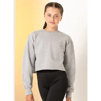 Dívčí mikina SF Minni Dětský ostříhaný potírek Barva: Černá, Velikost: 13 years G_SM515