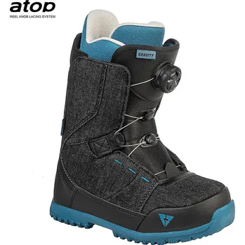 Snowboarding Boty na snowboard Gravity MICRO ATOP 21/22 - black denim / 34 EU