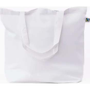 Printwear Fairtrade bavlněná plátěná taška Barva: white, Velikost: 46 x 40 cm G_XT670