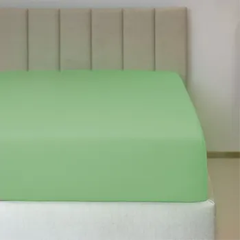 Prostěradlo Jiří Polášek Napínací jersey prostěradlo světle zelená č. 35 Velikost: 90x200 na výšku 15-18 cm N