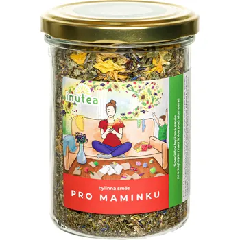 Čaj inutea Pro maminku – 65 g ve skle - sklenice 440ml
