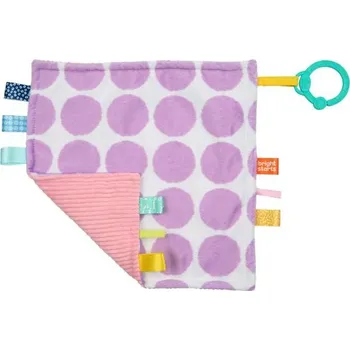 Hračka pro nejmenší Dečka maznacia na C kroužku Little Taggia fialové tečky 0m +